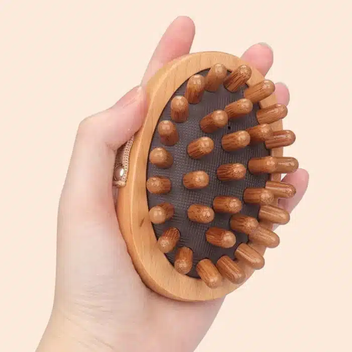 Brosse massage cellulite bois 4