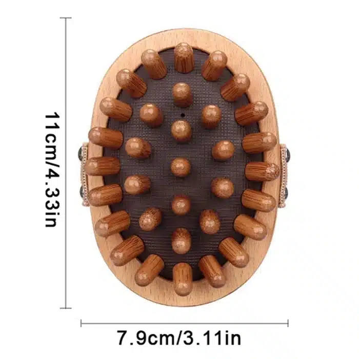 Brosse massage cellulite bois 6