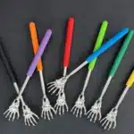 Gratte-dos télescopique en acier inoxydable, masseur extensible, démangeaisons, vieil homme, produits de santé heureux, artisanat Hackle 4