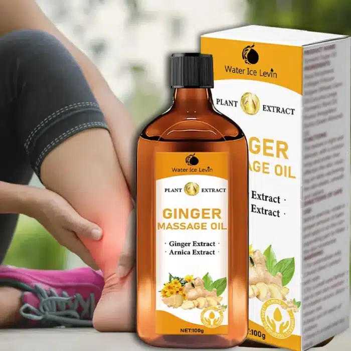 Huile de gingembre pressée à froid pour massage corporel, huile de racine de curcuma, huile d'amande douce, soin hydratant pour la peau sèche, adapté à tous les types de peau, adultes neutres 1