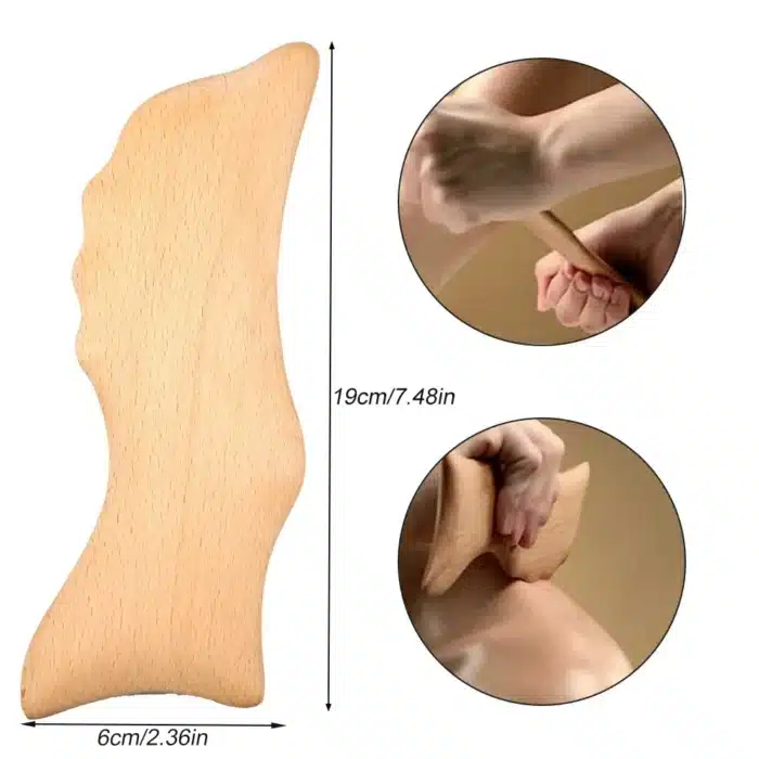 Outil de massage du visage et du corps de type DolDave en bois, Gua Sha en bois de hêtre, outils de massage du corps, la maison promeut un corps plus sain en surpoids 5
